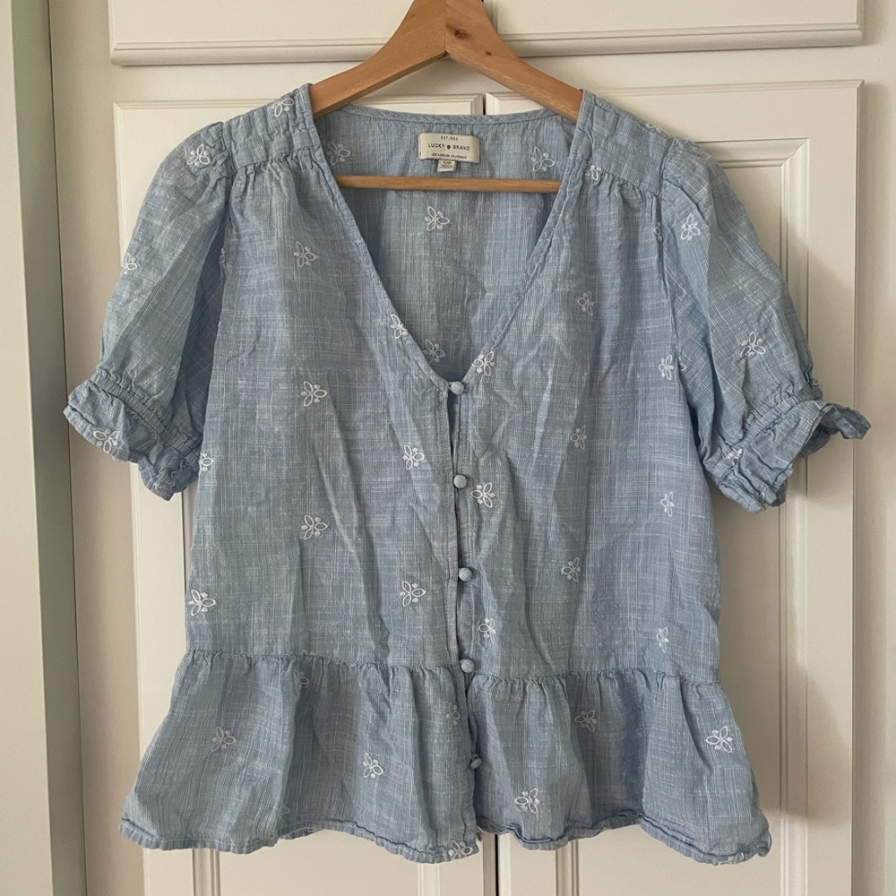 Lucky Brand Floral Peplum